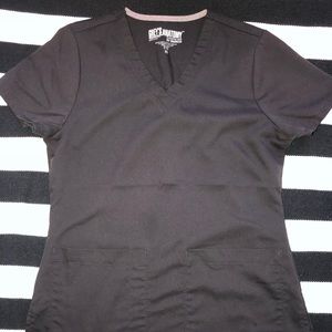 Grey’s Anatomy 2 pocket scrub top xs black